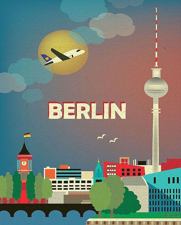 40 Beautiful City Poster Art Examples - Bored Art