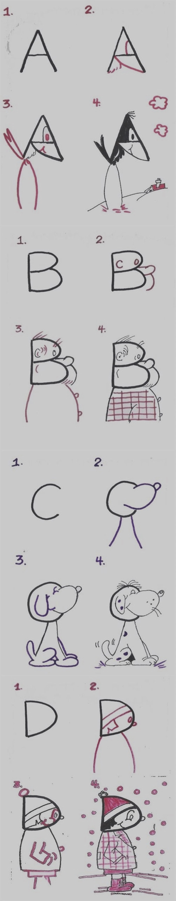 40 Easy Step By Step Art Drawings To Practice - Bored Art