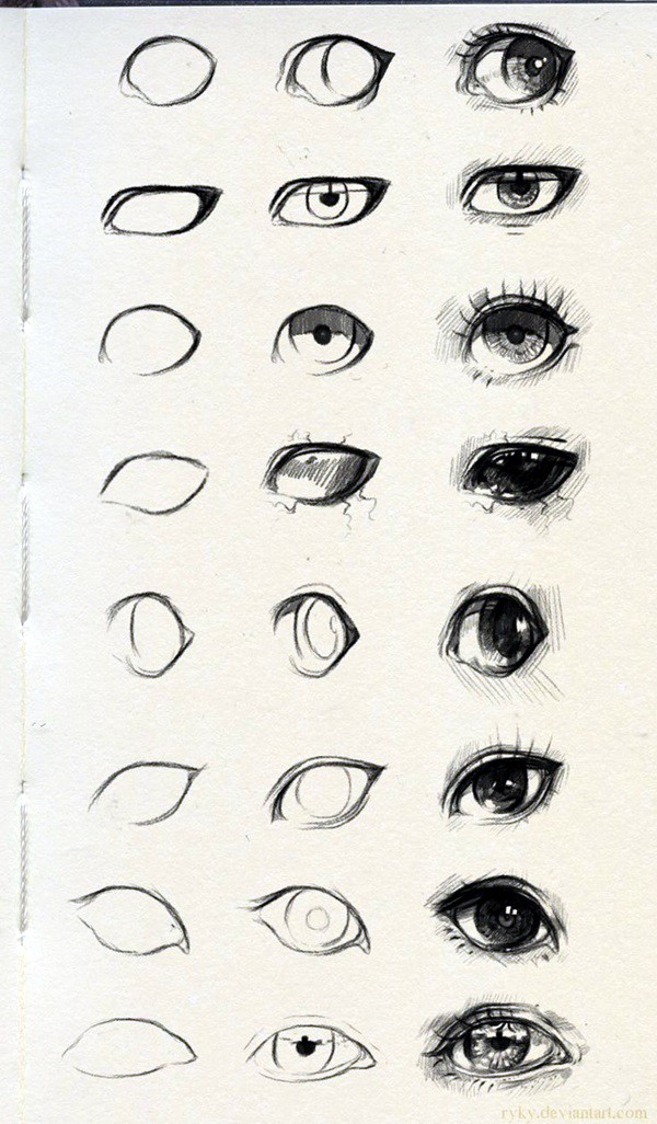 How To Draw An EYE - 40 Amazing Tutorials And Examples - Bored Art