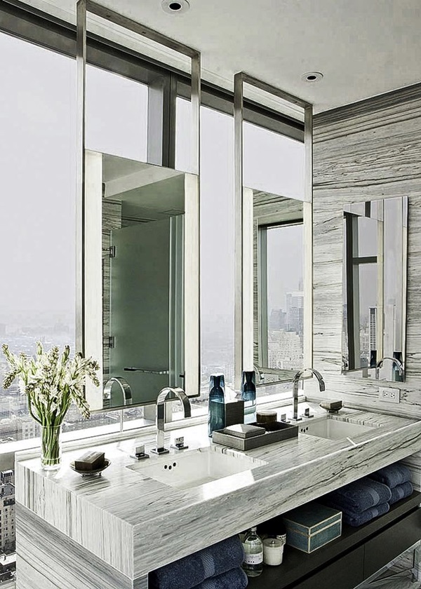 40 Luxury High End Style Bathroom Designs - Bored Art