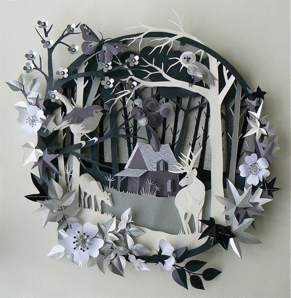Paper Cut Out Art Using Paper To Create Sculpture Like
