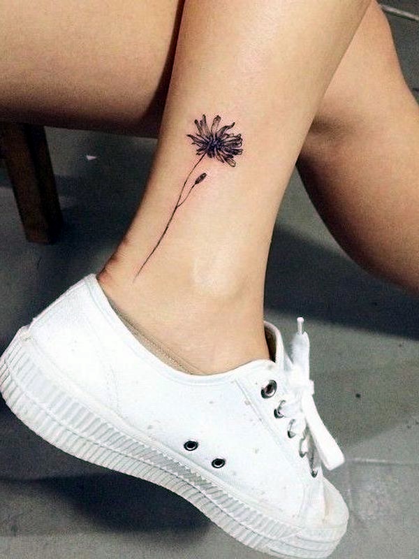 40 Cute and Tiny Ankle Tattoo Designs For 2016 - Bored Art