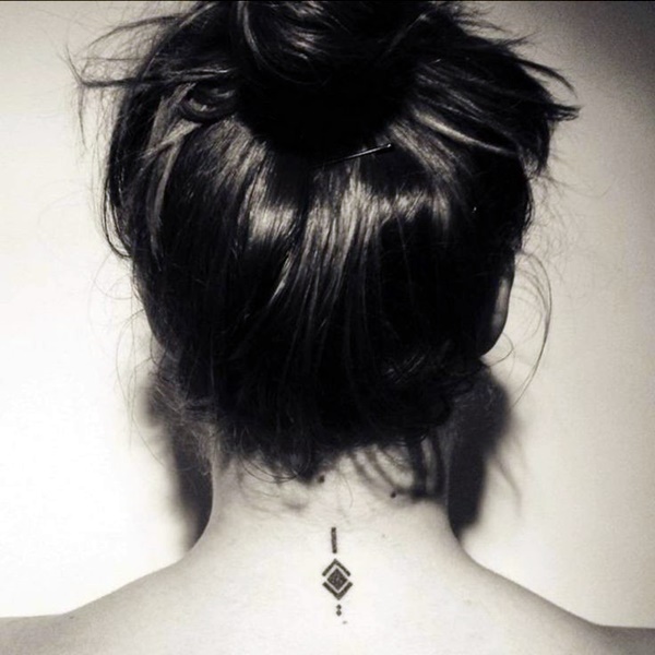 small bird tattoo on neck by @ahmet_cambaz | Best neck tattoos, Bird tattoo  neck, Small neck tattoos