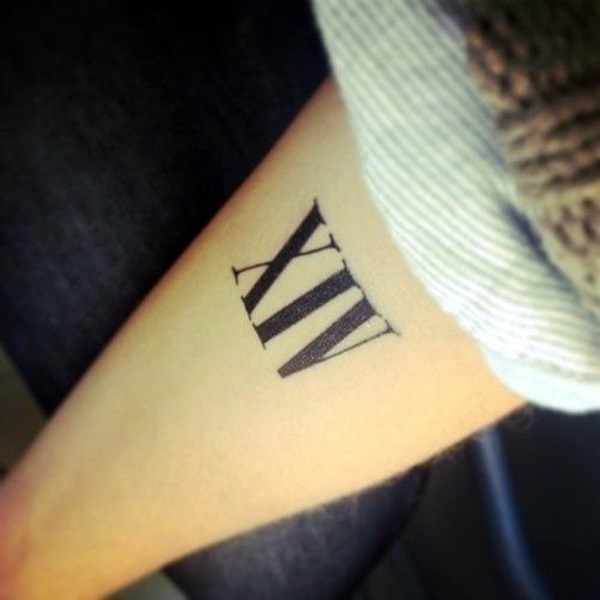 Cool and Classic Roman Numerals tattoo to get this Year (1)