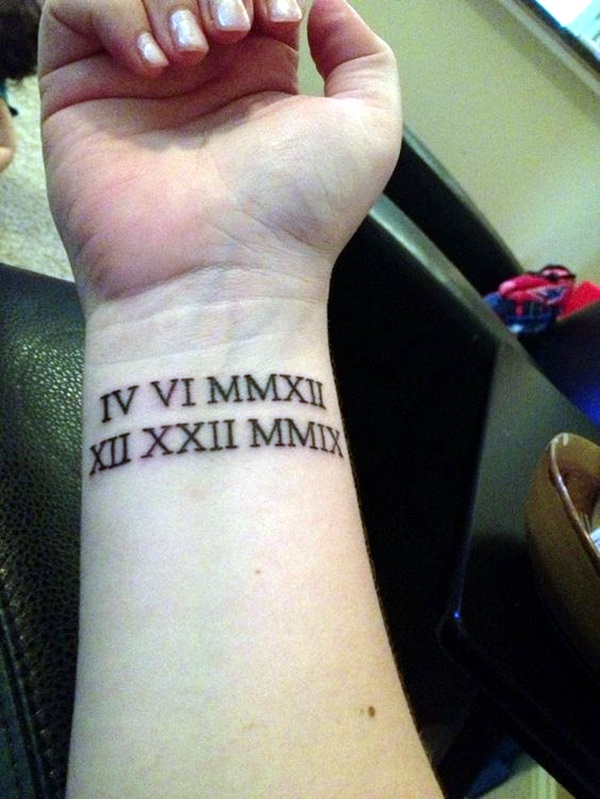 50 Sensational Roman Numeral Tattoos  Tattoo Me Now