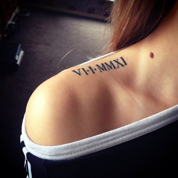 Cool and Classic Roman Numerals tattoo to get this Year (18)