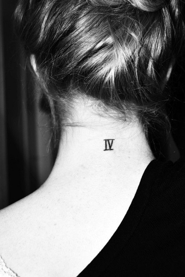 Cool and Classic Roman Numerals tattoo to get this Year (22)
