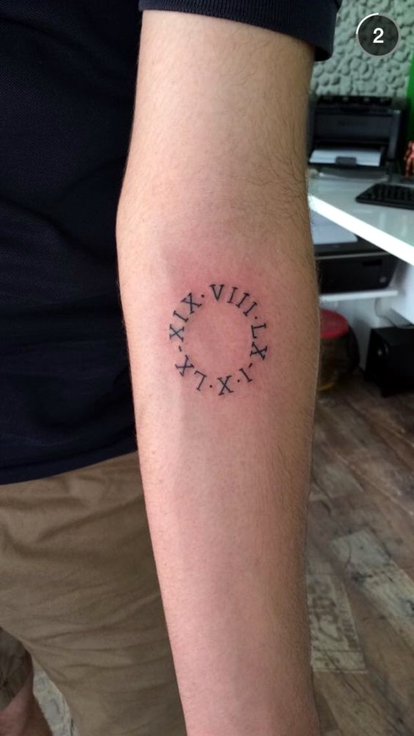Cool and Classic Roman Numerals tattoo to get this Year (29)