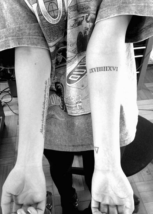Cool and Classic Roman Numerals tattoo to get this Year (3)