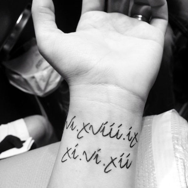Cool and Classic Roman Numerals tattoo to get this Year (31)