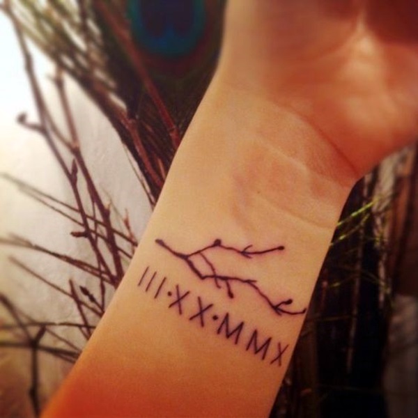 Cool and Classic Roman Numerals tattoo to get this Year (33)