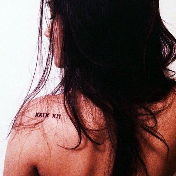 Cool and Classic Roman Numerals tattoo to get this Year (38)
