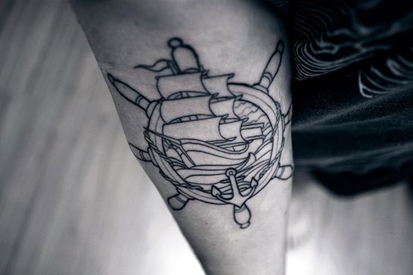 Cute and Meaningful Boat Tattoo Designs (17)