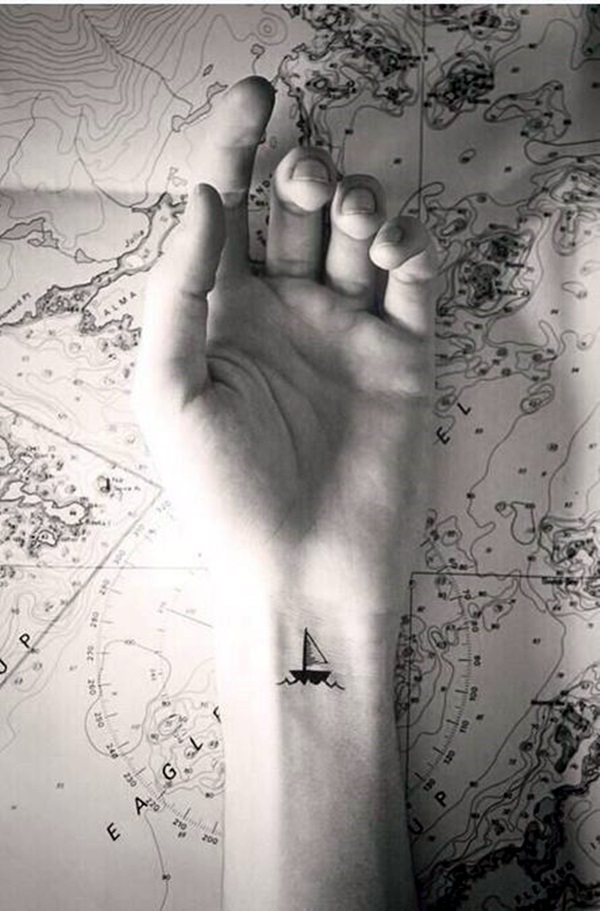 Cute and Meaningful Boat Tattoo Designs (23)