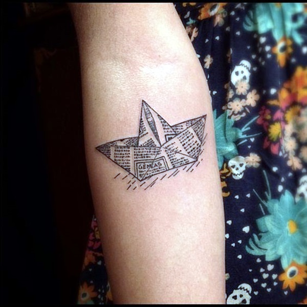 Paper Boat on a Wave  Kapital Ink Lisburn  Luke Hogan  rtattoos