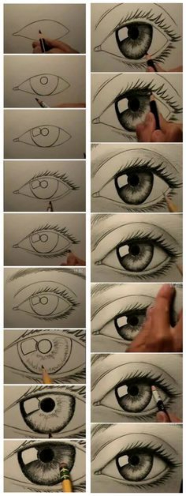 How To Draw An EYE - 40 Amazing Tutorials And Examples