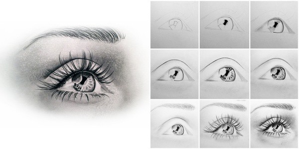 How To Draw An EYE - 40 Amazing Tutorials And Examples