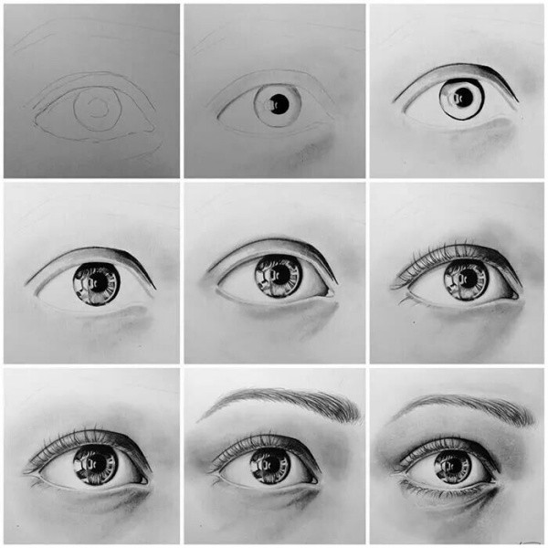 How To Draw An EYE - 40 Amazing Tutorials And Examples