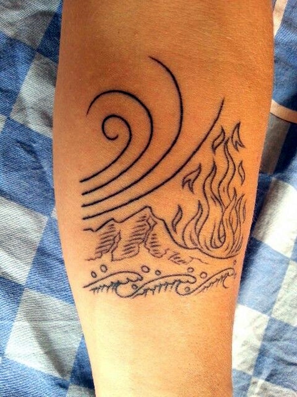 4 Elements tattoo for Alex! 🔥💧🍃💨 BOOKS ARE OPEN! Jesusblonestatto... |  TikTok