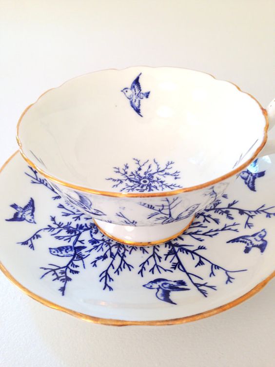 Very Warm And Winsome Vintage Tea Cups - Bored Art