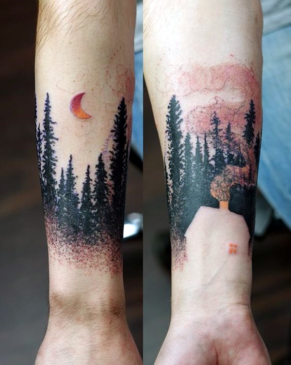 Deep and Super Cool Forest Tattoo Ideas (18)