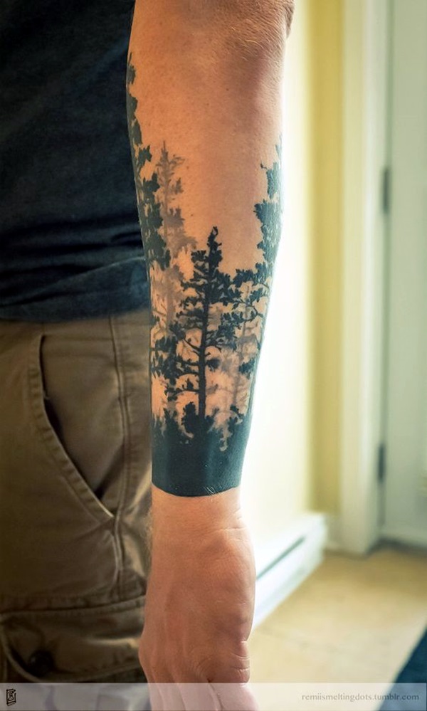Deep and Super Cool Forest Tattoo Ideas (28)