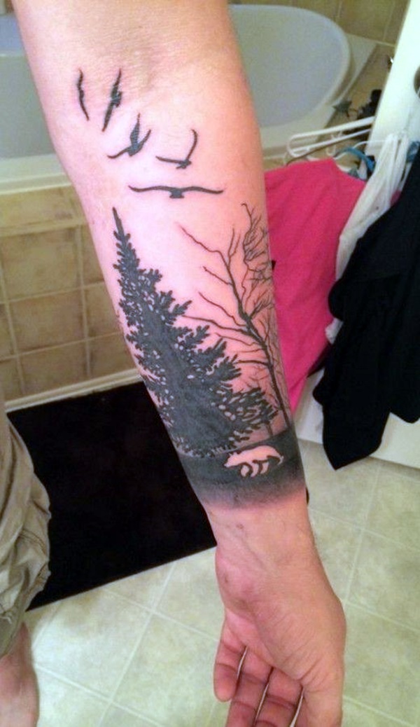 Deep and Super Cool Forest Tattoo Ideas (29)