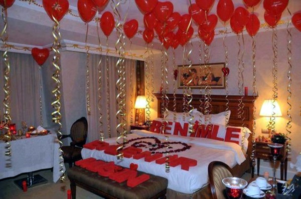 40 Wedding First Night Bed Decoration Ideas - Bored Art