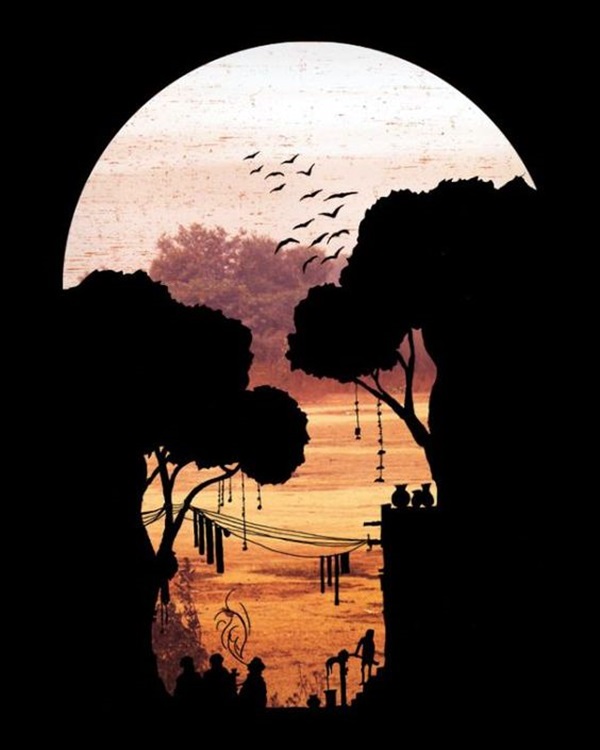 40 Surprisingly Genius Negative Space Art Examples - Bored Art