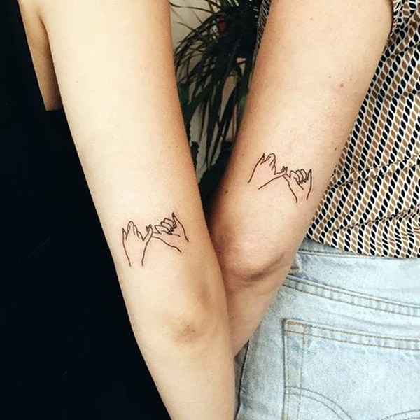 Adorable Sisters Forever Tattoo Design Ideas (26)