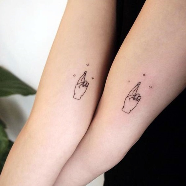 Adorable Sisters Forever Tattoo Design Ideas (3)