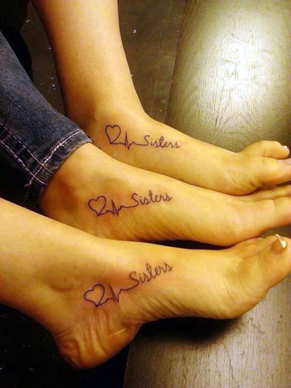 Adorable Sisters Forever Tattoo Design Ideas (34)