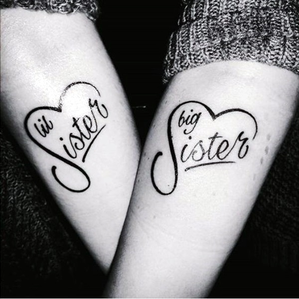Adorable Sisters Forever Tattoo Design Ideas (44)
