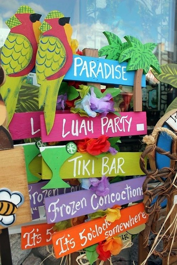 Affordable and Creative Hawaiian party decoration Ideas (32)