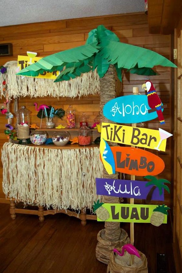 40 Affordable And Creative Hawaiian Party Decoration Ideas - Bored Art