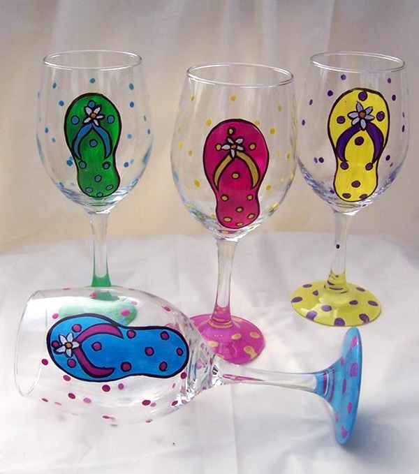 Artistic wine glass painting ideas (1)
