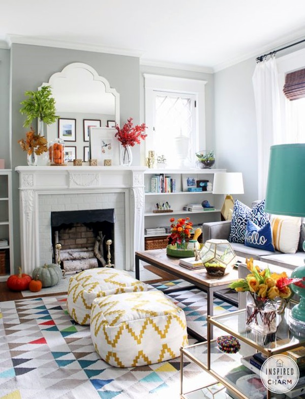 40 Simple But Fashionable Living Room Wall Decoration Ideas - Bored Art