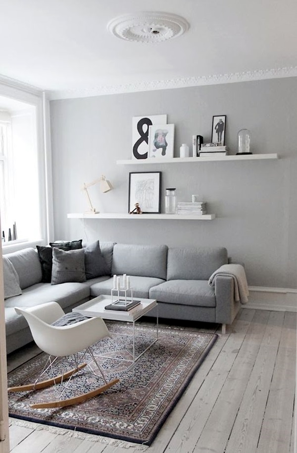 40 Simple But Fashionable Living Room Wall Decoration Ideas - Bored Art