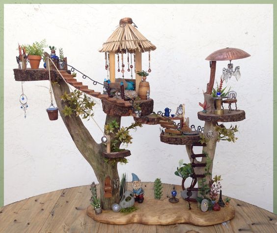 Diy miniature tree best sale house