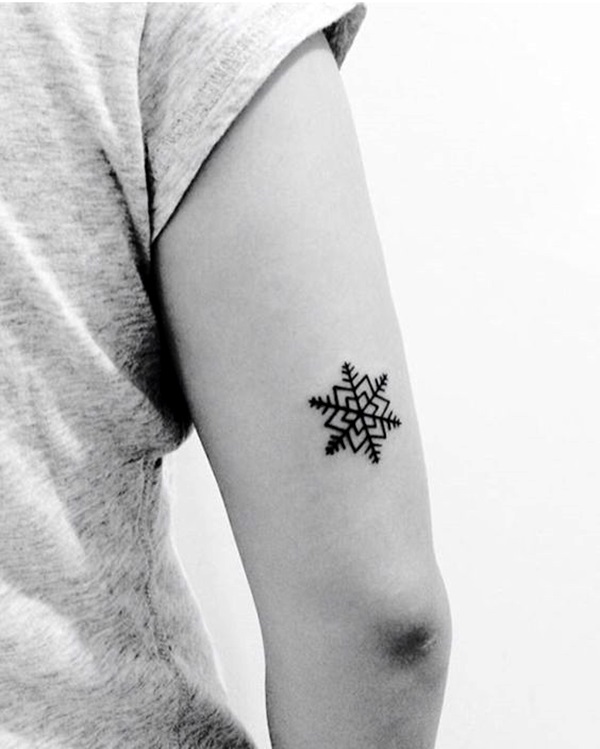 Cute and Artsy Snowflake Tattoos (13)
