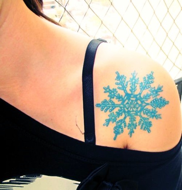 Cute and Artsy Snowflake Tattoos (21)