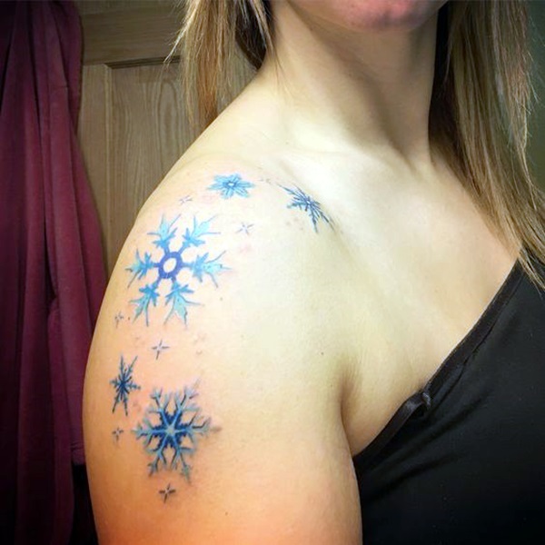 Cute and Artsy Snowflake Tattoos (23)