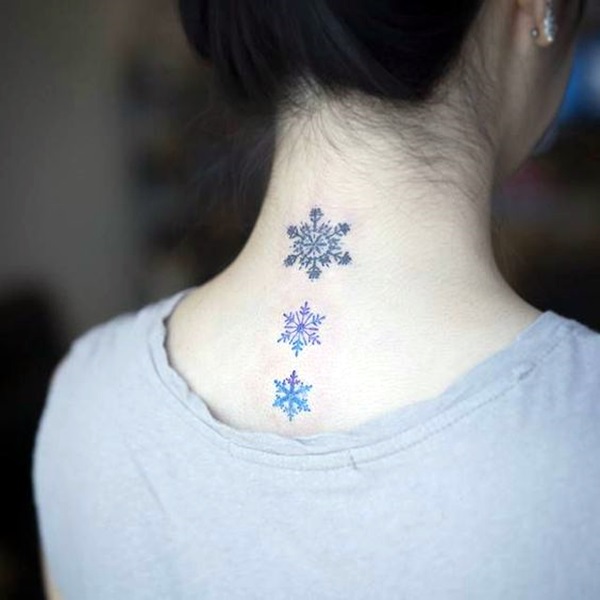 Cute and Artsy Snowflake Tattoos (26)