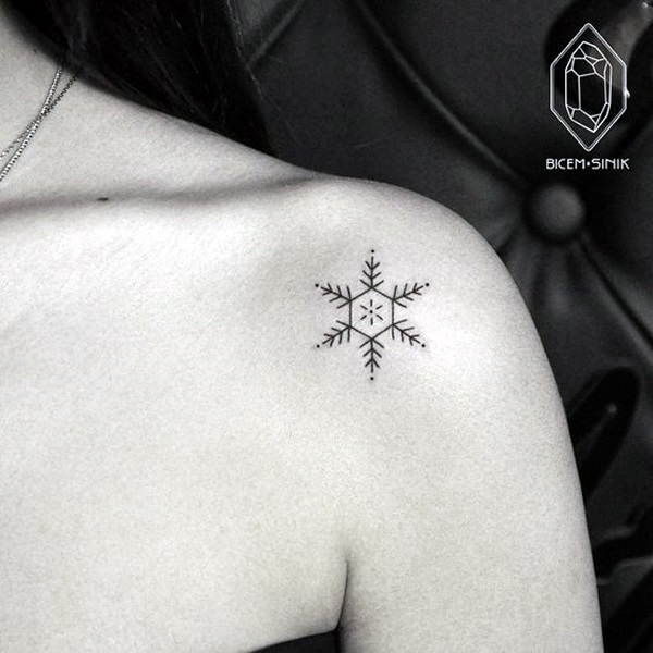 Cute and Artsy Snowflake Tattoos (28)