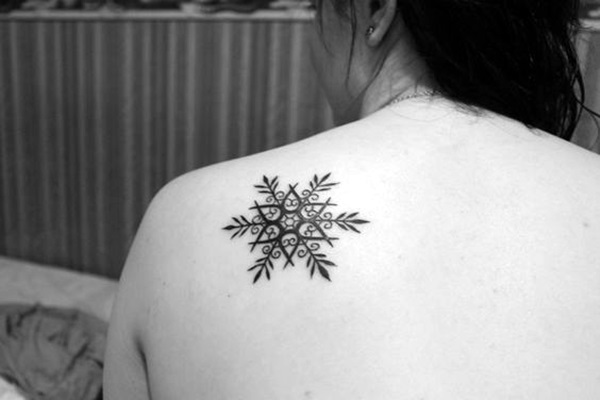 Cute and Artsy Snowflake Tattoos (34)