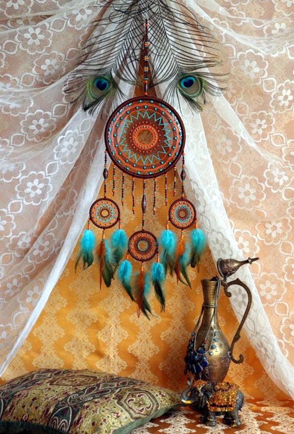 40 DIY Beautiful And Unique Dream Catcher Ideas - Bored Art