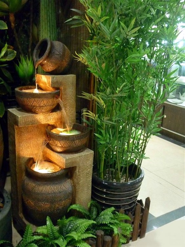 40 Relaxing Indoor Fountain Ideas - Bored Art