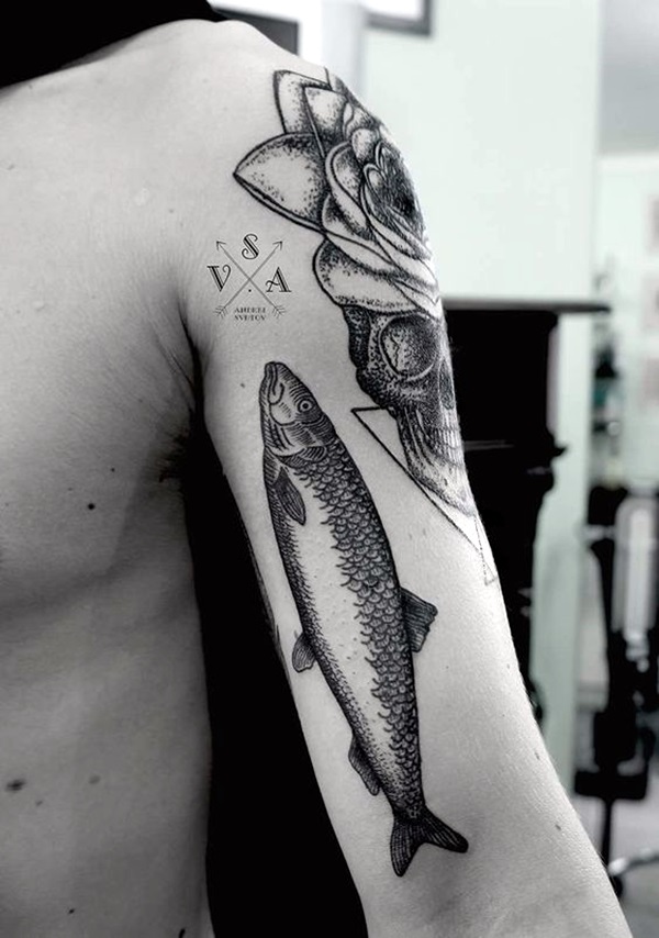 Cute Fish Tattoo by ruthbarjatattoo  Tattoogridnet