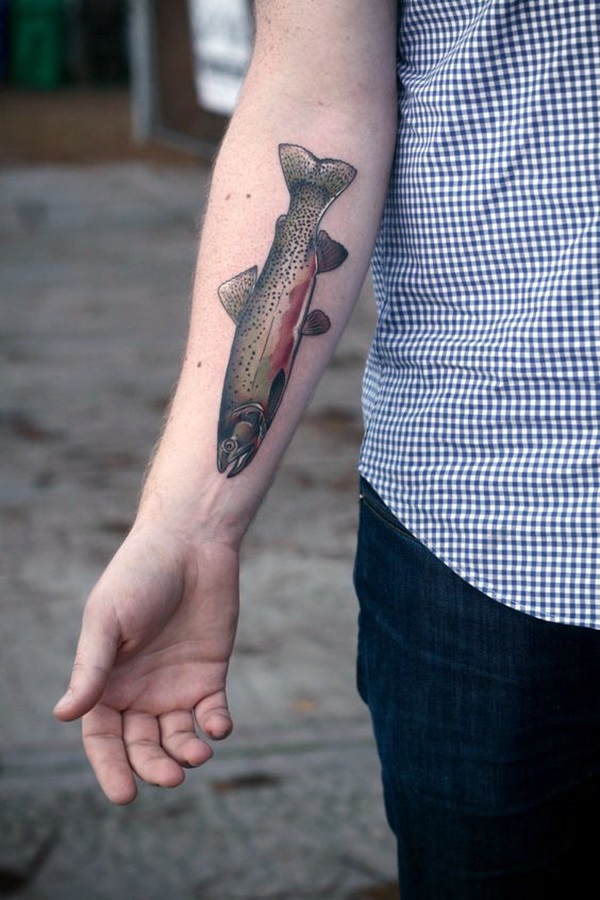 Fishing Sleeve with Carp  Crayfish  Best Tattoo Ideas For Men  Women