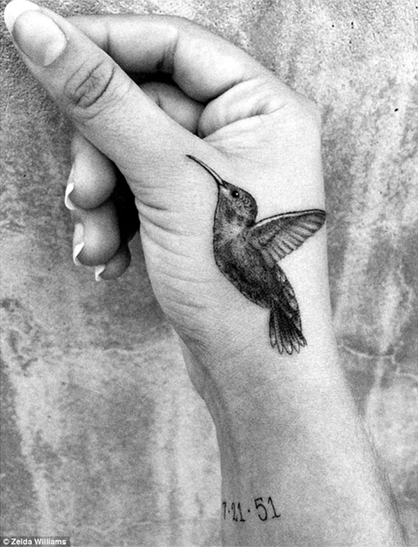 hand tattoo kingfisher bird - YouTube